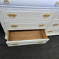 Solid wood cute white dresser
