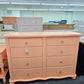 Stanley soft orange lacquered dresser