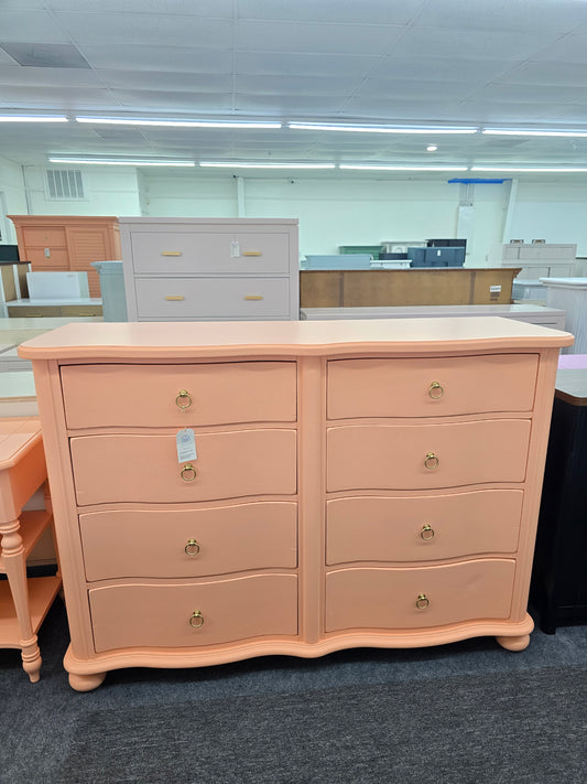 Stanley soft orange lacquered dresser