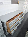 Bassett gray vintage dresser