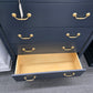 6 drawers tall black  chest