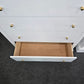 Solid wood white lacquered chest