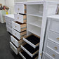 White lacquered Ashley chest/armoire