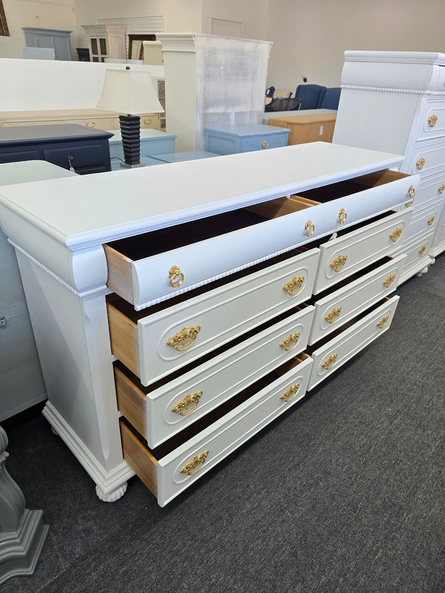 Solid wood cute white dresser