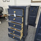 Dark blue 5 drawers lingerie chest