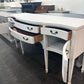 Solid wood white Distressed buffett