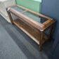 Rustic wood entry table