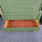Solid wood MCM green chest