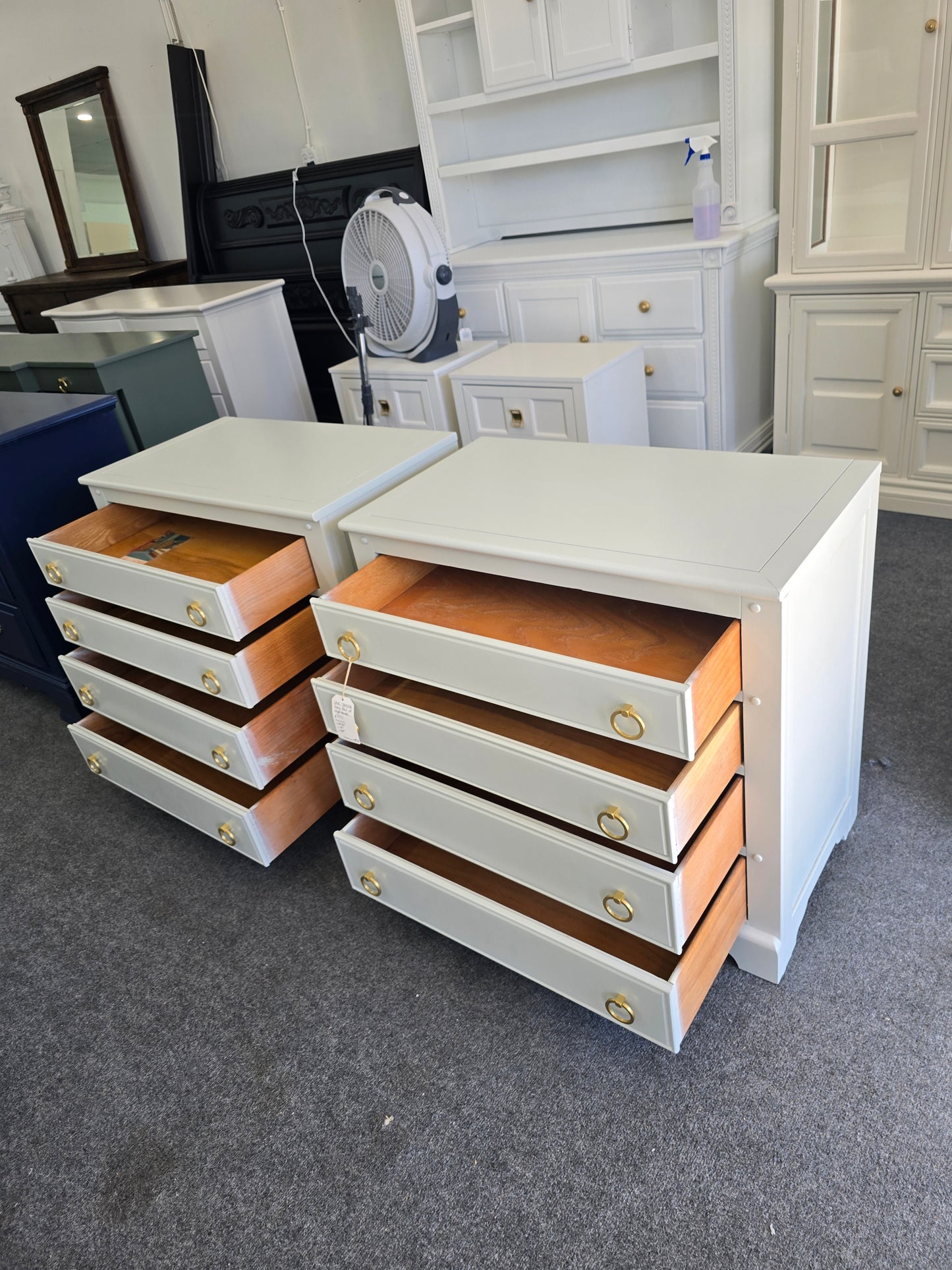 Link Taylor gray pair of nightstands