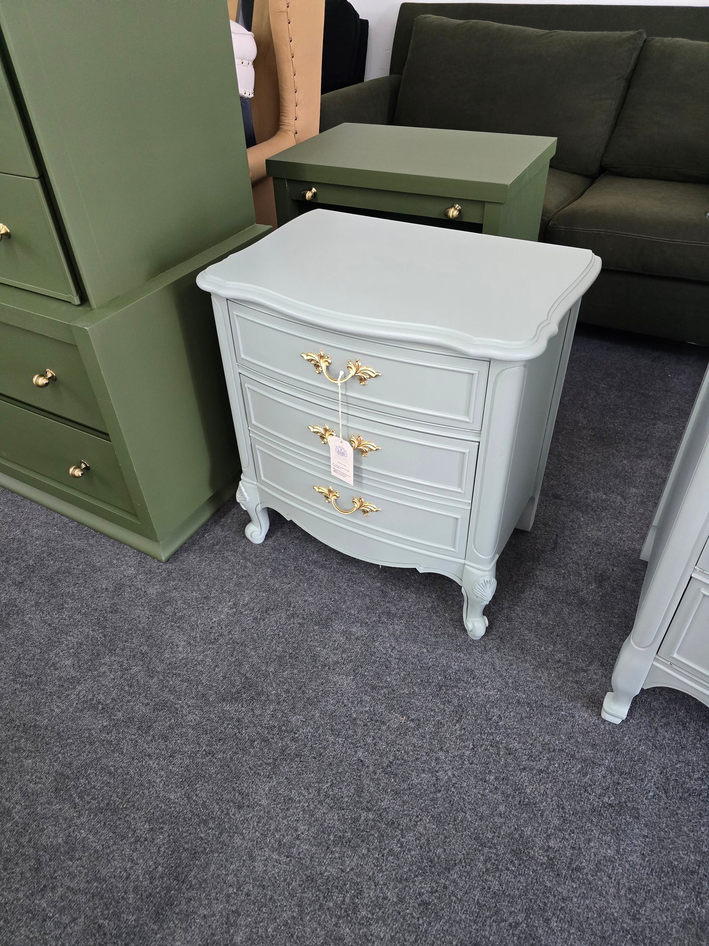 Dixie frenxh provincial green nightstand