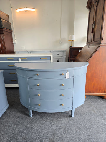 Demi lune blue dresser