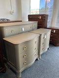Gorgeous pair of brown nightstands