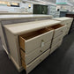 Classic 6 drawers beige dresser