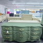 Secret garden green french provincial dresser