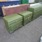 Green pair of nightstands
