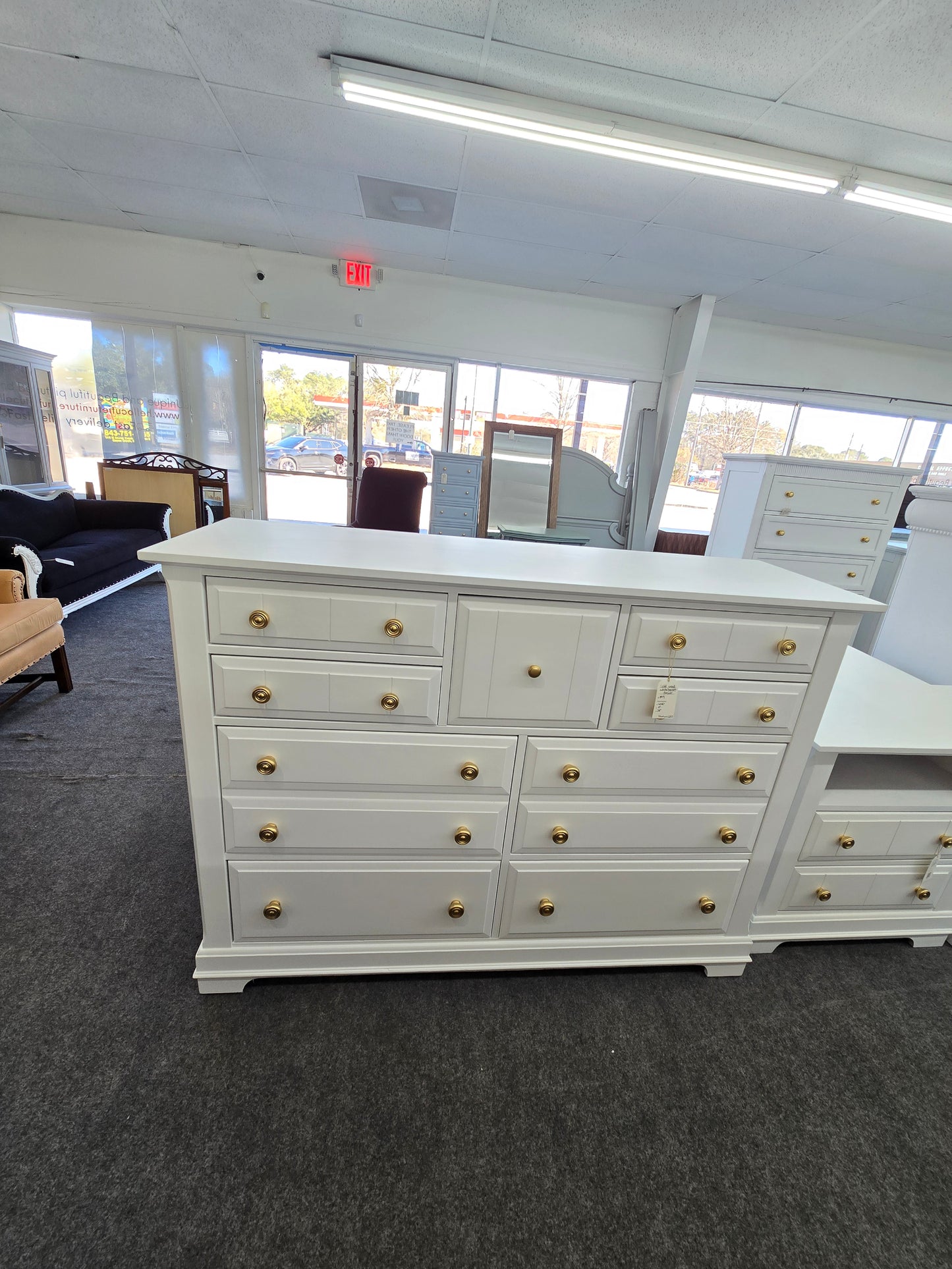 White Bassett big dresser
