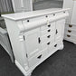 8 drawers 2 doors white  dresser