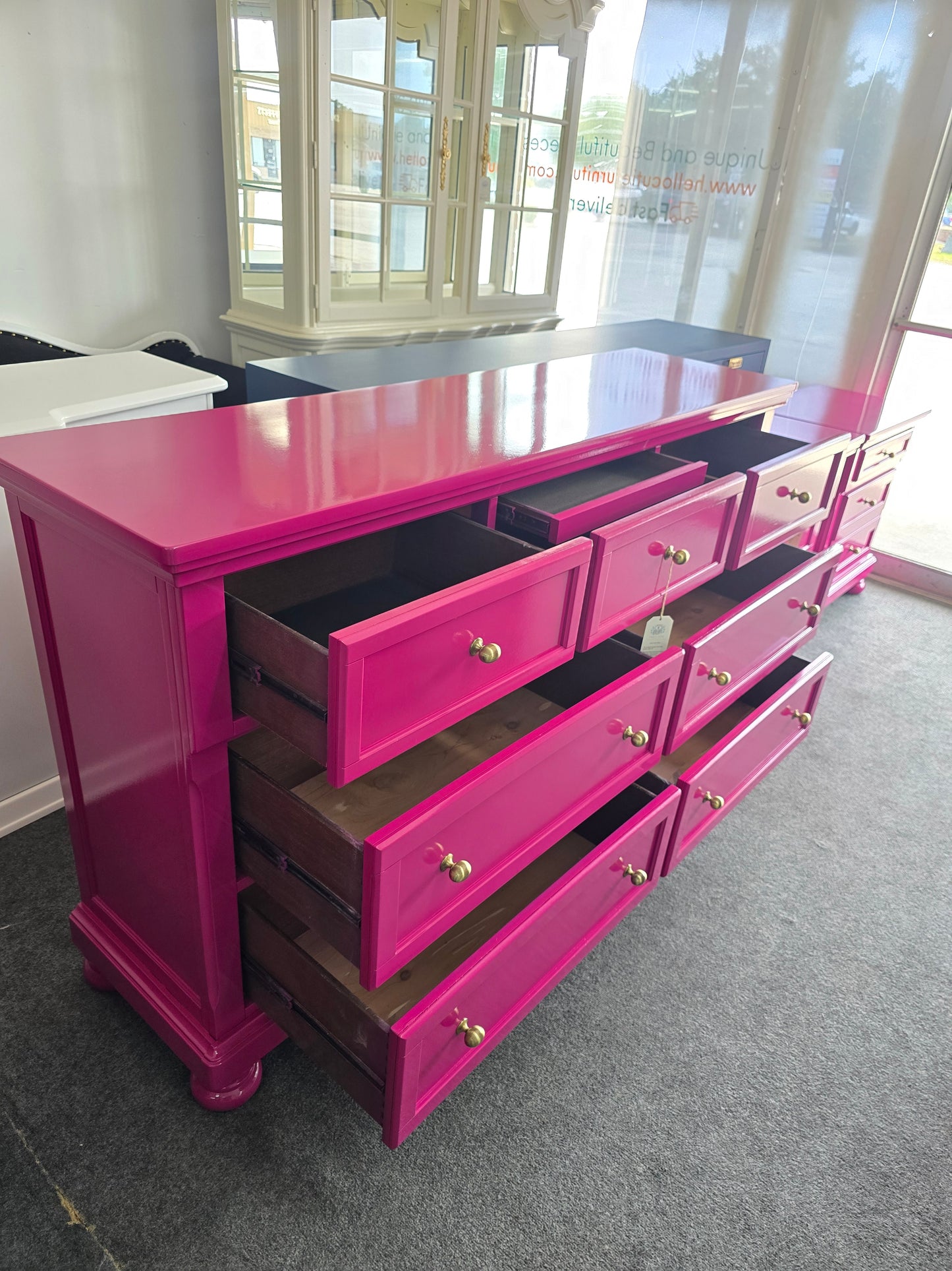 Pink lacquered gorgeous dresser