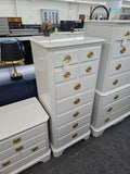 Drexel lacquered white lingerie chest