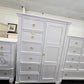 White lacquered Ashley chest/armoire