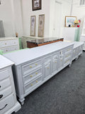 Light gray Regency dresser