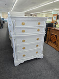 Solid wood Icy 5 drawers chest