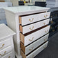 Kincaid solid wood off white chest of drawers