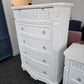 Gorgeous white Distressed lacquered chest