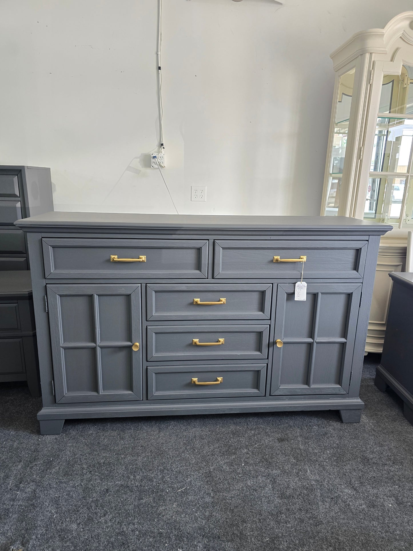 Lane dark gray dresser