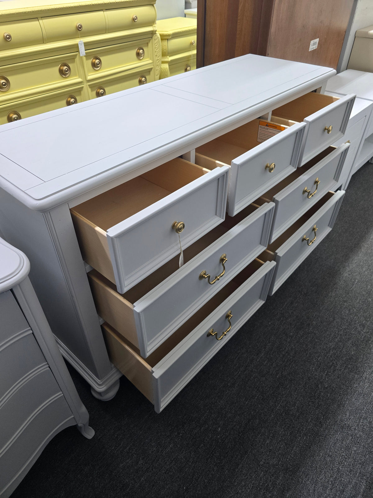 Havertys light gray dresser