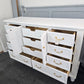 11 drawers white beautiful dresser
