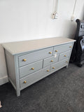 Gray 7 drawers dresser