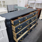 9 drawers inkwell dresser