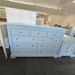 Blue dresser hexagonal knobs