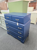 Solid wood Kincaid blue chest