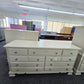 Vintage beige 7 drawers dresser