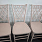4 bamboo pink lacquered chairs