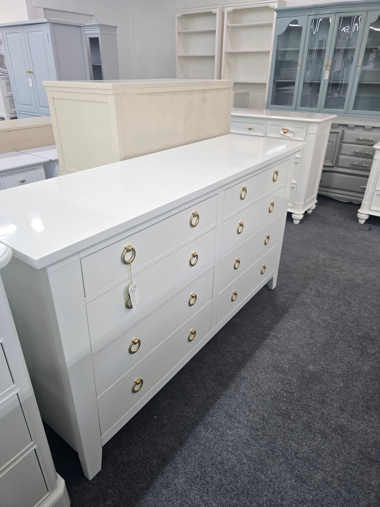 Kathy Ireland alabaster lacquered dresser