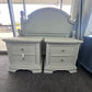 Light gray pair of nightstands