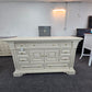 Gorgeous beige 9 drawers 2 doors dresser