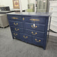 Hickory navy lacquered dresser