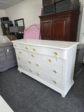 Stanley lacquered white dresser