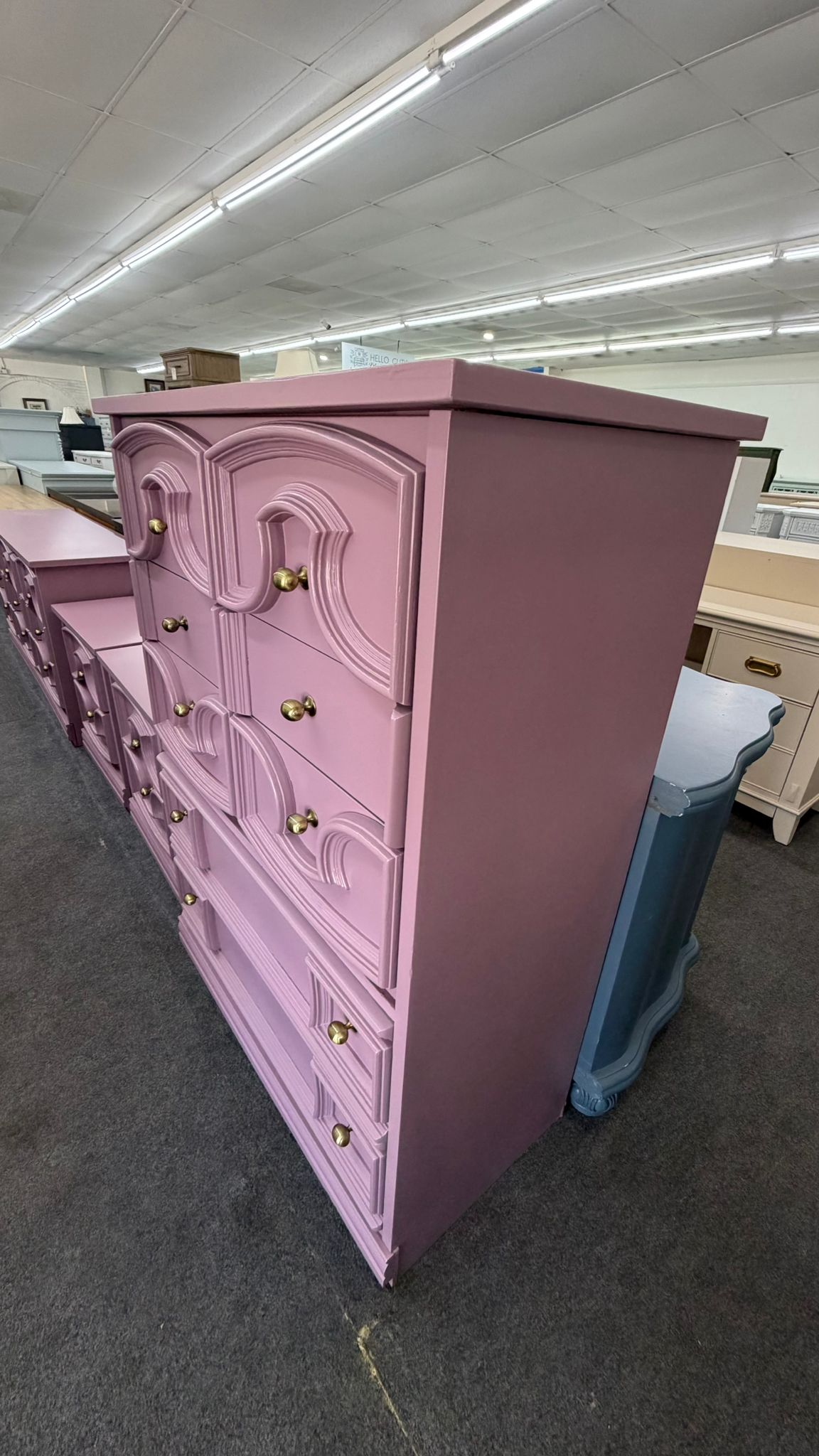 Purple vintage chest