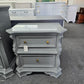Liberty green gray lacquered nightstand