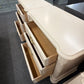 Bernhardt cream lacquered pair of nightstands