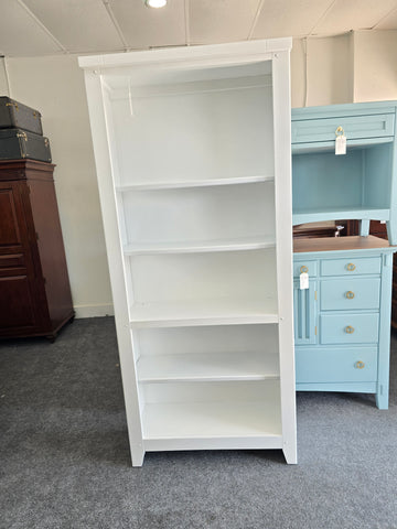 White bookshelf