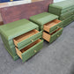 Green pair of nightstands