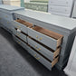 6 drawers green gray classic dresser