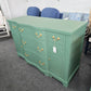 Solid wood green buffet