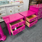 Dixie Regency pair of nightstands lacquered